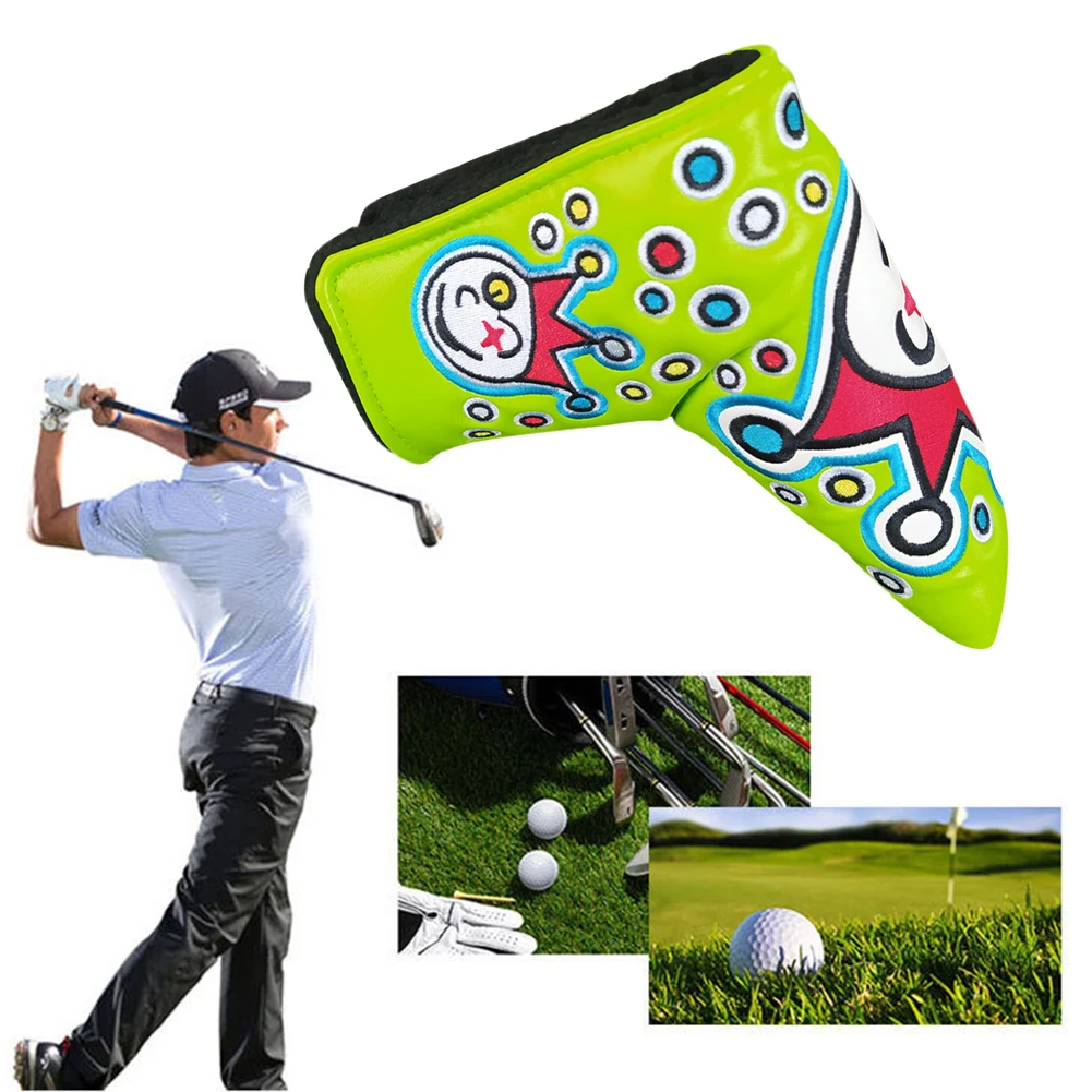 PU Golf Putter Headcover Sticker Buckle Golf Club Protective Cover Durable Universal Anti-Collision Pressure Outdoor Accessories golf club head covers