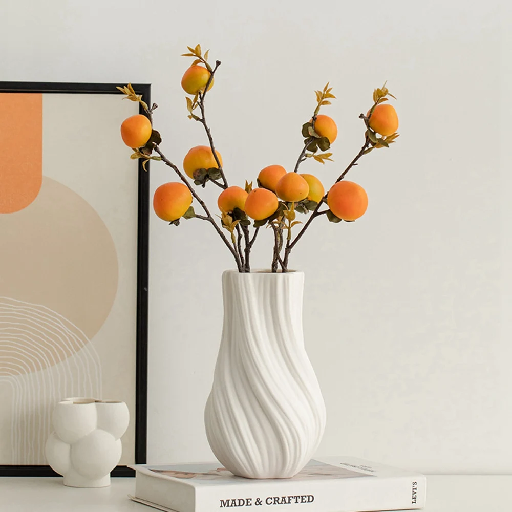 

Receptacle Ceramic Vase Living Room Flower Arrangement Home Creative Decoration Decor Creative Abstract Desk Nordic Minimalist