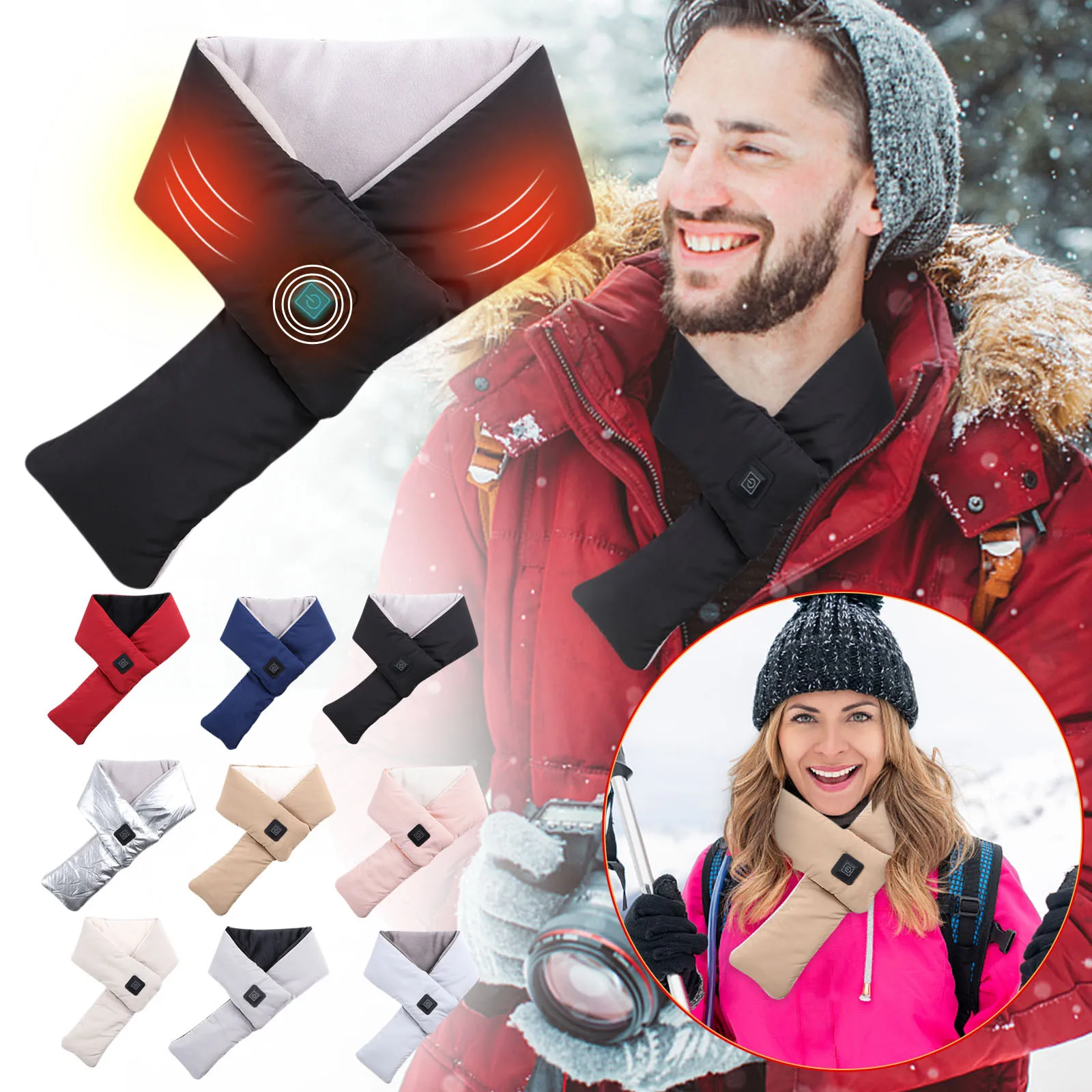 Electric Heating Scarf Usb Heating Scarf Neck Warmer Usb Heated