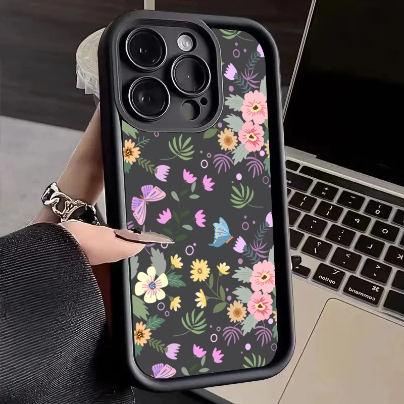 Oil Painting Colorful Flower Phone Case Cover