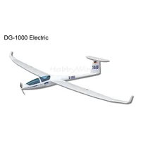 DG-1000 Electirc Glider 2630mm ARF Fiberglass  Wood RC Model Sailplane 1