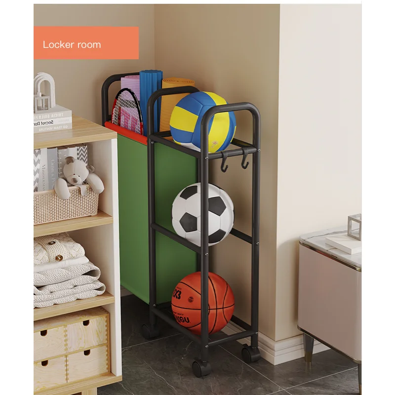 Household toys Multi-layer Small Cart Storage Rack Floor To Floor Kitchen Bedroom Bathroom Storage Rack With Wheels