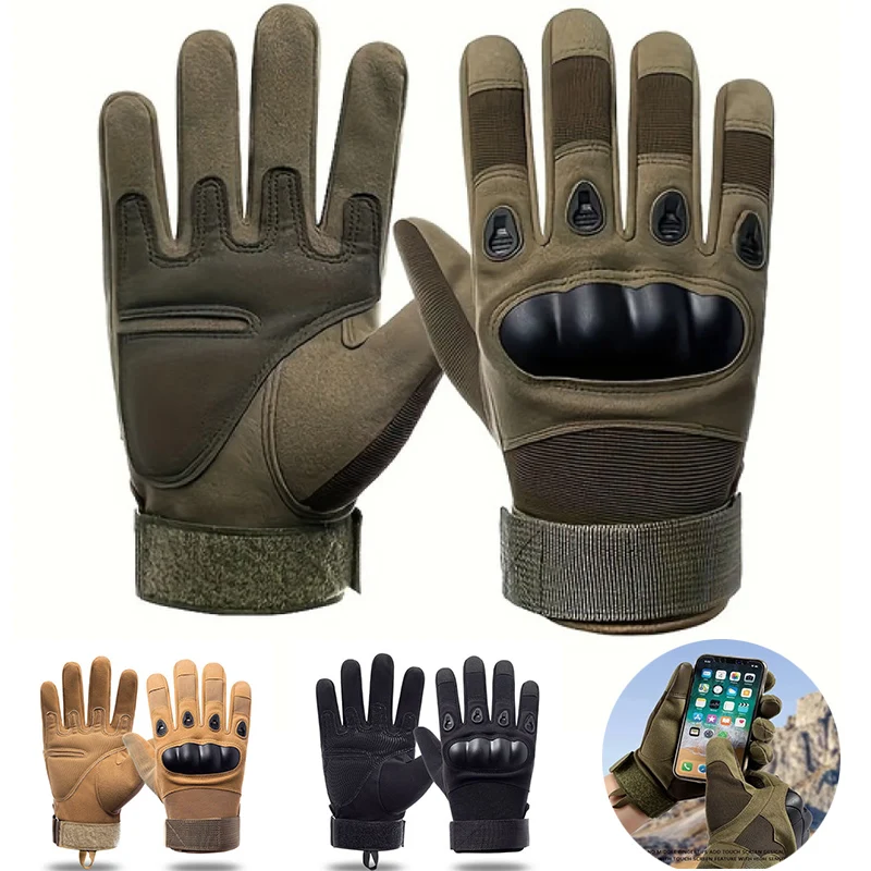 Tactical Full Finger Hunting Gloves Touch Dcreen Design Protection Sports Motorcycle Hunting Full Finger Walking Gloves sports gloves finger gloves tactical gloves