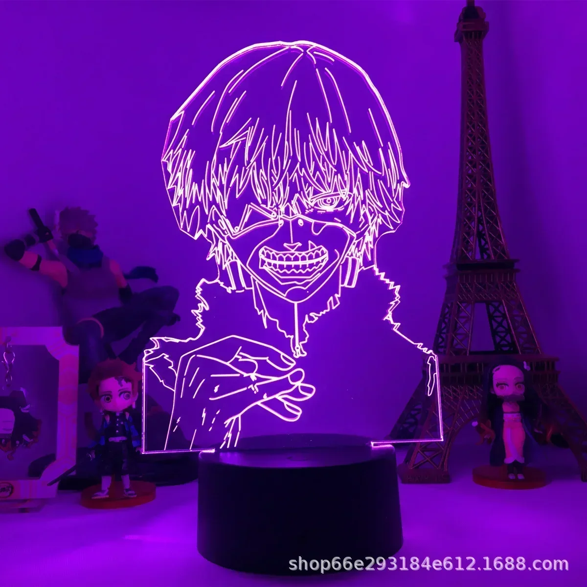 3D LED Night Light - Tokyo Ghoul Kaneki Ken Anime Lamp