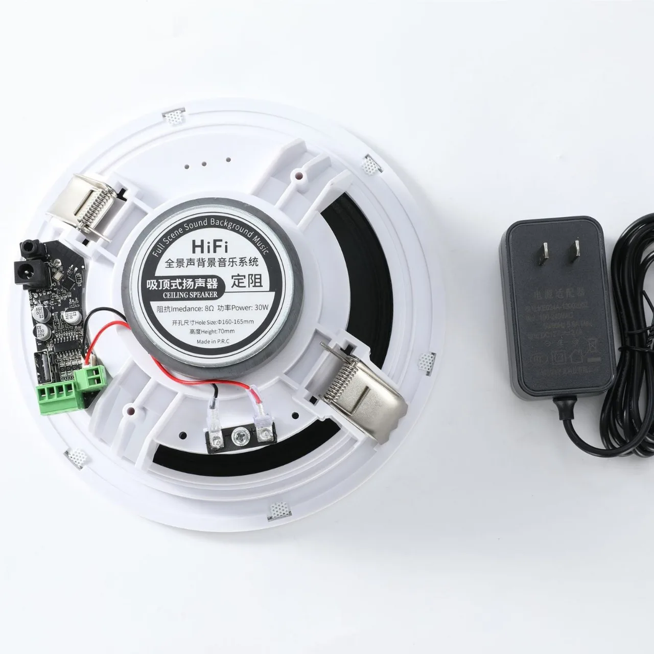 30W 홈 시어터 무선 Caixa De Som Bluetooth 벽걸이 형 천장 스피커 서브 우퍼 내장 방송 시스템 TWS 지원 TF