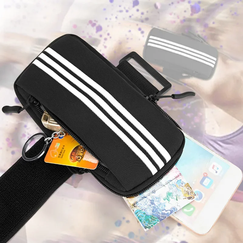Sports Armband Bag Running Outdoor Hand Holder Case Comfortable Armbands Universal Phone Pouch Mobile Phone Arm Bag 4