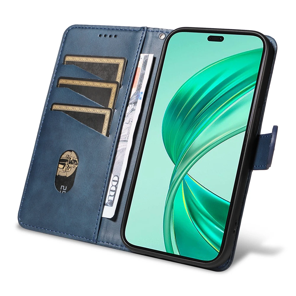Magnetic Leather Wallet Case with Card Slots – Elegant and Functional Design