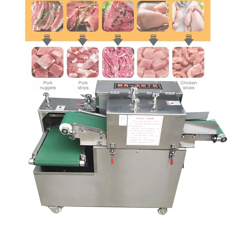 110V 550W Meat Cutter Cutting Machine 3mm Stainless Slicer Dicer Fully  Automatic
