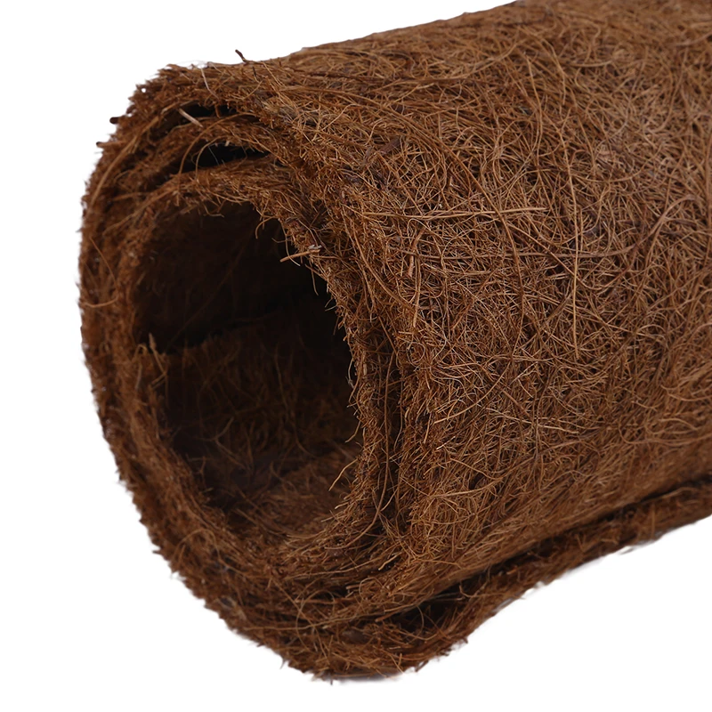 Description Picture 6 of item4 Sizes Coconut Palm Fiber Liner Bulk Roll Mat Carpet Flower Basket Flowerpot Wall Basket Pet Reptile Carpet