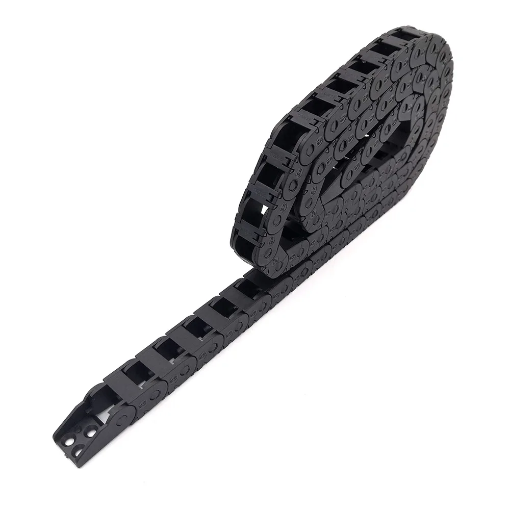 Wire Carrier Cabo Drag Chain Bridge Abertura Exterior com Conectores de Extremidade m 10×11 mm 10×15 mm 10×20 mm 10×30 mm