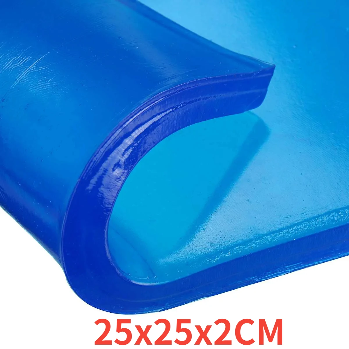 

25x25x2CM Blue DIY Modified Motorcycle Seat Cushion Gel Pad Cool Pad Shock Absorption Mat For Motorcycle Car Chair Cushion
