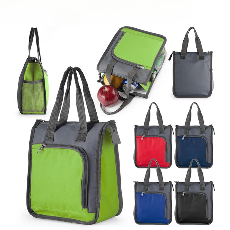 Hot Selling Thermal Insulated Bag Oxford Cloth Handheld Lunch Bag Picnic Meal Box Carrier