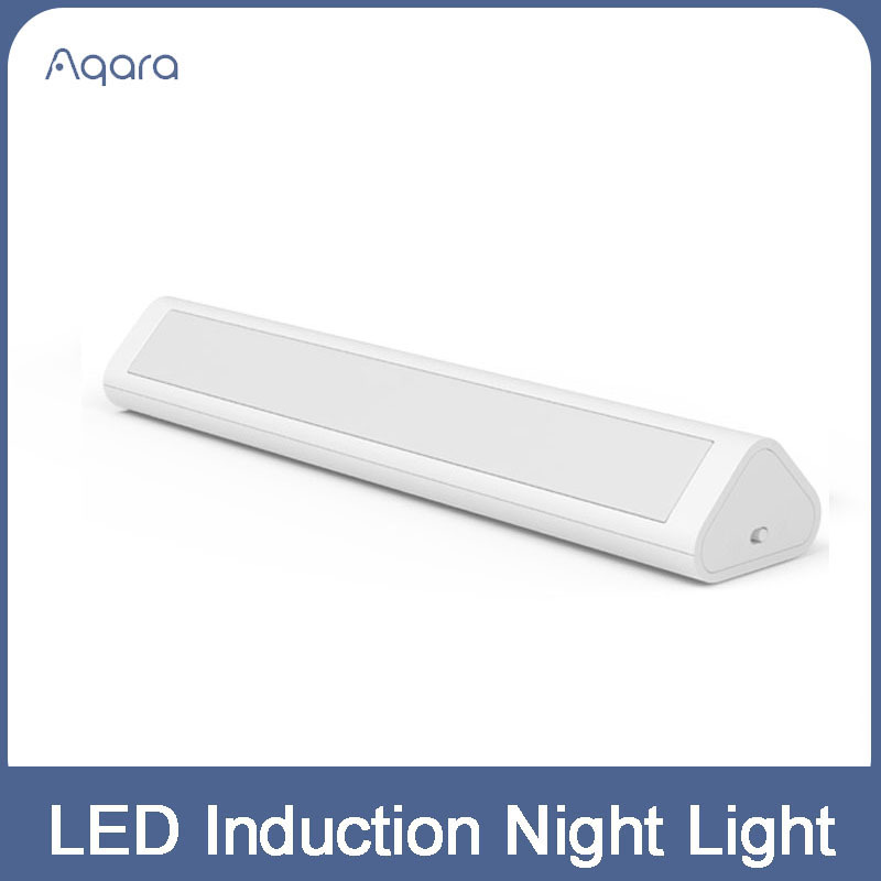 Aqara LED Night Light Lamp Magnetic with Human Body Light Sensor 2 Level Brightness For Kitchen Cabinet baby's room Lighting