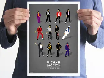 Michael jackson plakat człowiek jaskinia sztuka MJ muzyka piosenkarka gwiazda Vintage kolekcja obraz na płótnie drukuj Wall art Bar wystrój pokoju