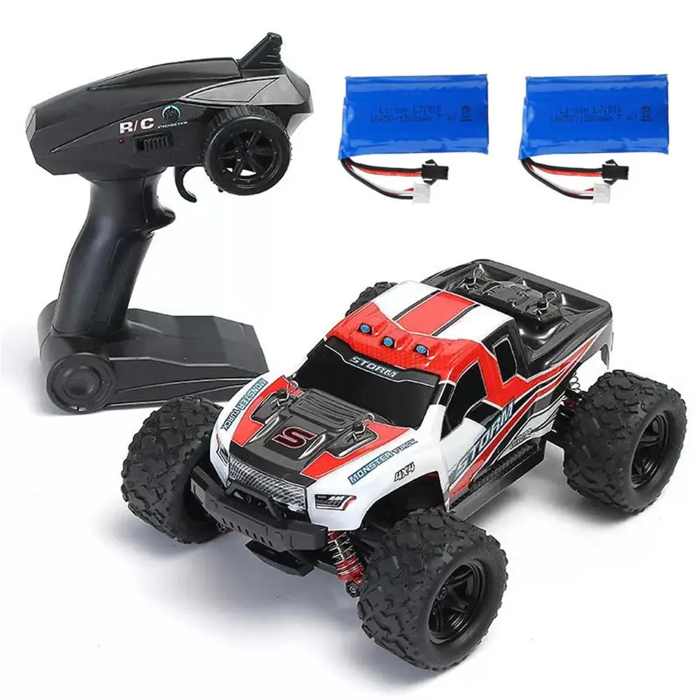 remote control cars & trucks HS 18301/18302 1/18 RC Car 2.4G 4WD 40 + MPH High Speed Big Foot RC Racing Car OFF-Road Vehicle Trucks Boys Toys for Children RC Cars