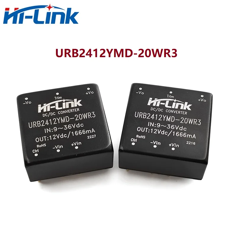 20W DC-DC Isolated Non-regulated Power Supply Module 24V to 5V 12V 24V URB2405YMD12YMD URB2424YMD 20WR3