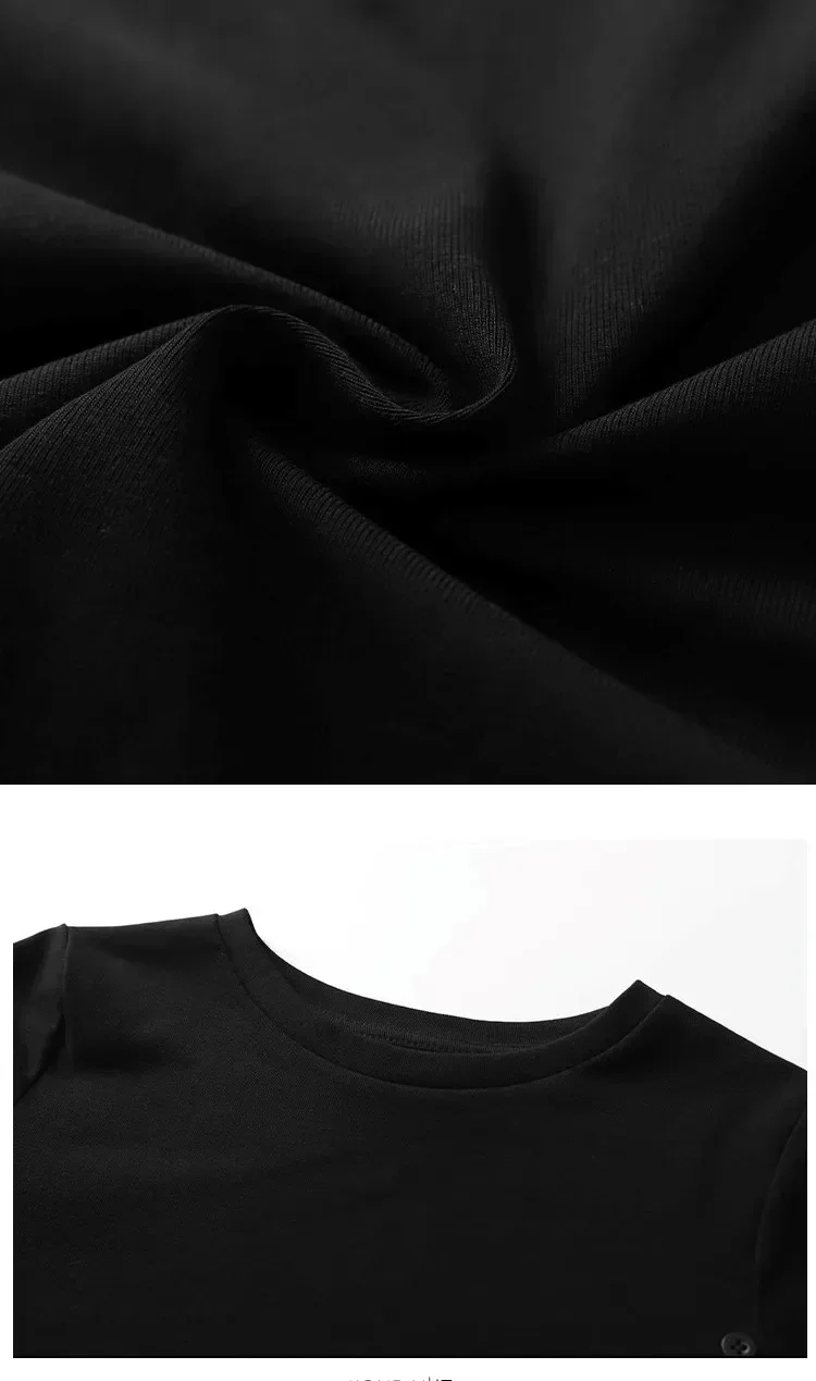 Luxury Short-sleeved T-shirt American Trendy Brand Printing Men's and Women's Summer Loose Couple Tops Spring Pure Cotton 3