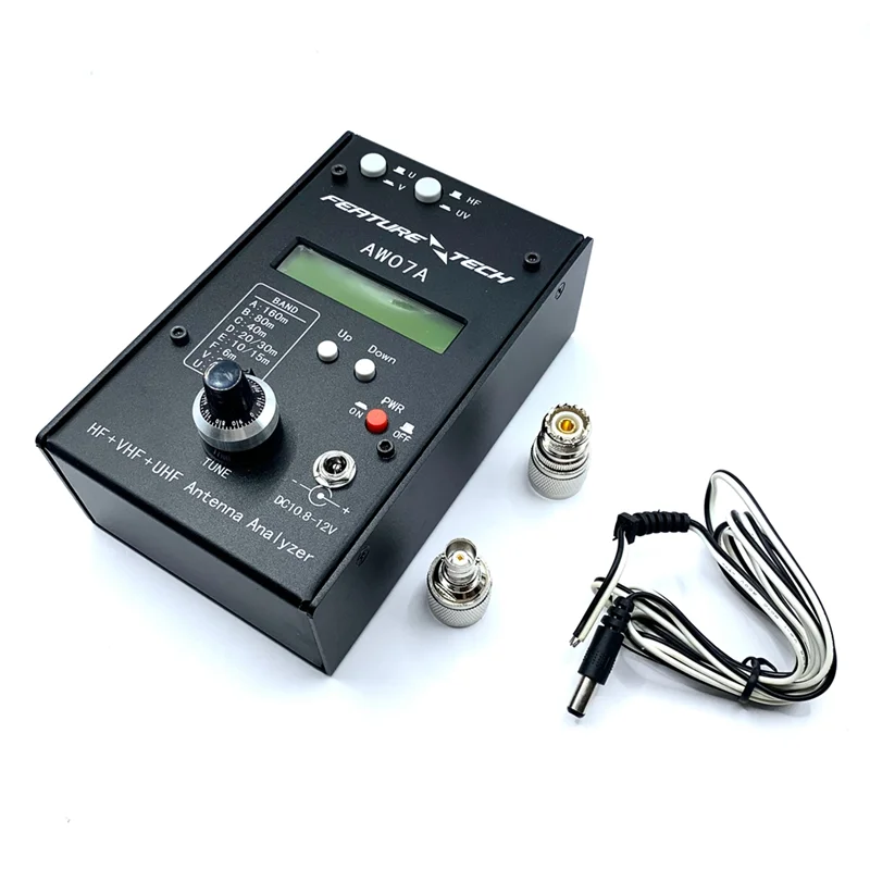 1.5-490MHZ 안테나 분석기, HF + UV 스펙트럼 분석기, HF/VHF/UHF AW07A 멀티밴드 SWR 안테나 계량기 테스터, 160M
