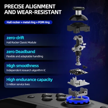 Wireless Controller With Dual Vibration 6axis Wake For NS Switch Joypad Game Handle Grip L/R Joystick BT5.2 Gamepad 2