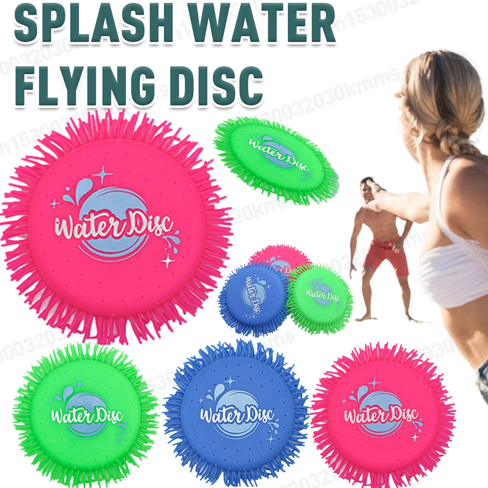 Soft Splash Water Flying Disc Toys Water Toys Splashing Flying Disc for Kids and Adults for Park Beach and Backyard Games