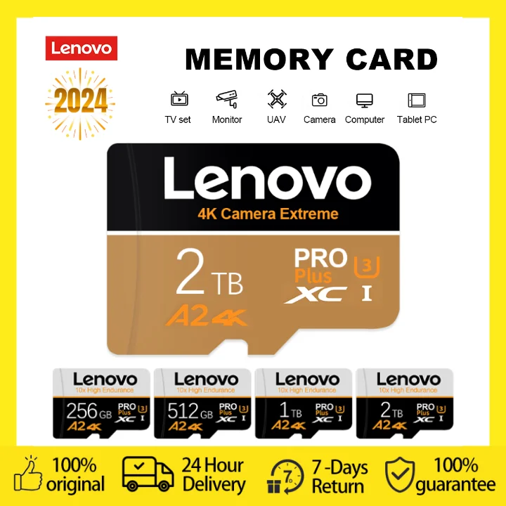 

Lenovo флэш-карта Micro TF SD, класс 10, 128 ГБ, 256 ГБ