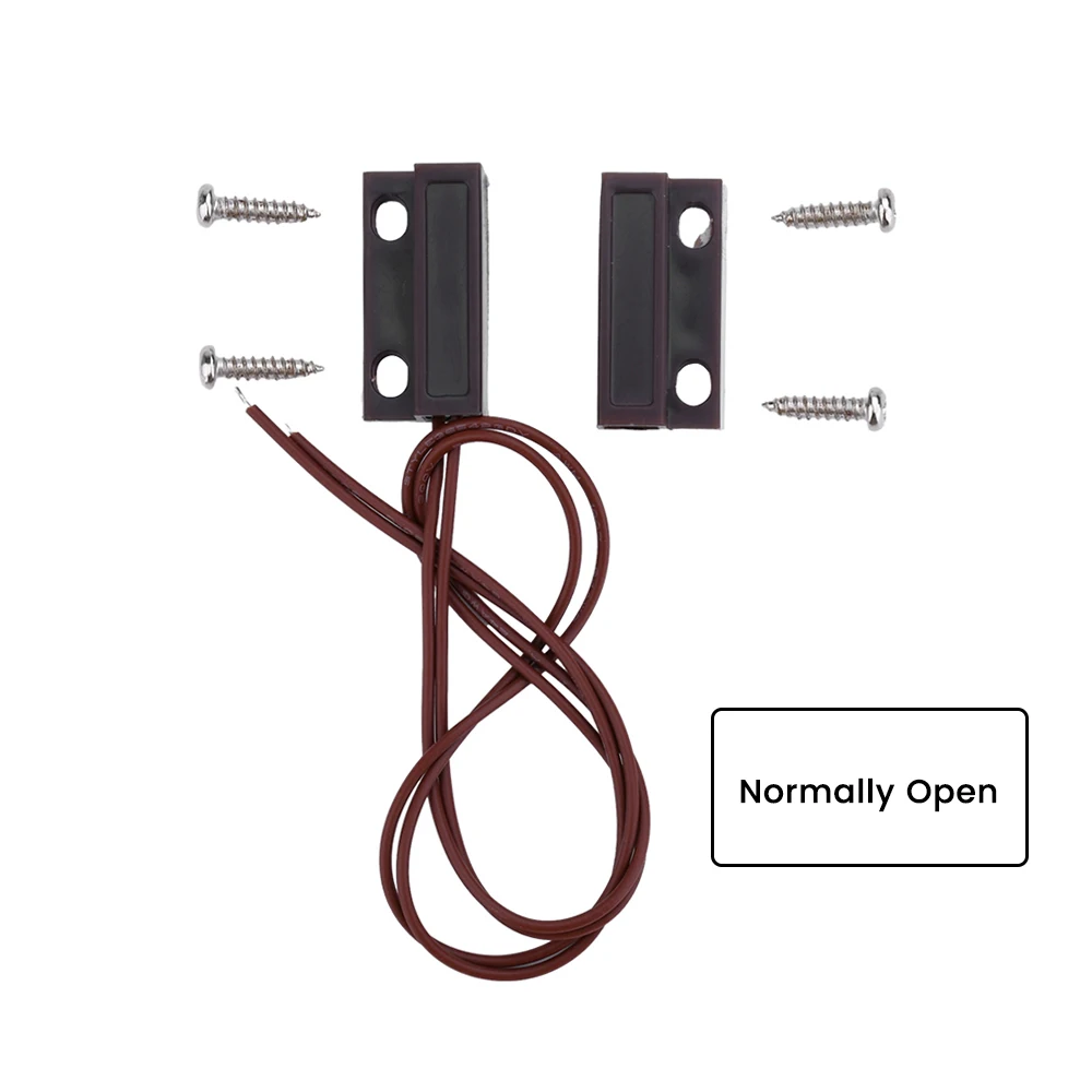 Commutateur magnétique filaire de détecteur de capteur de fenêtre de porte MC-38 normalement fermé ou normalement ouvert NC/NO pour le système d'alarme de sécurité à domicile