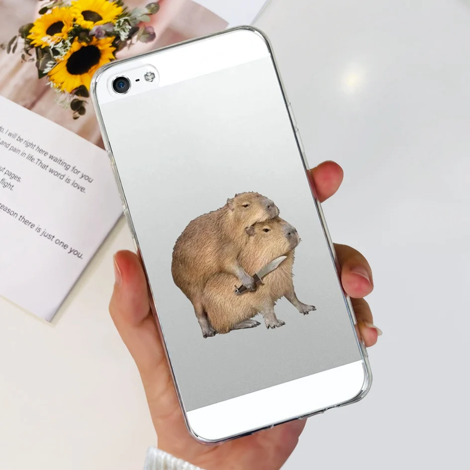 Cute Astronaut Clear Silicone Shockproof Phone Case