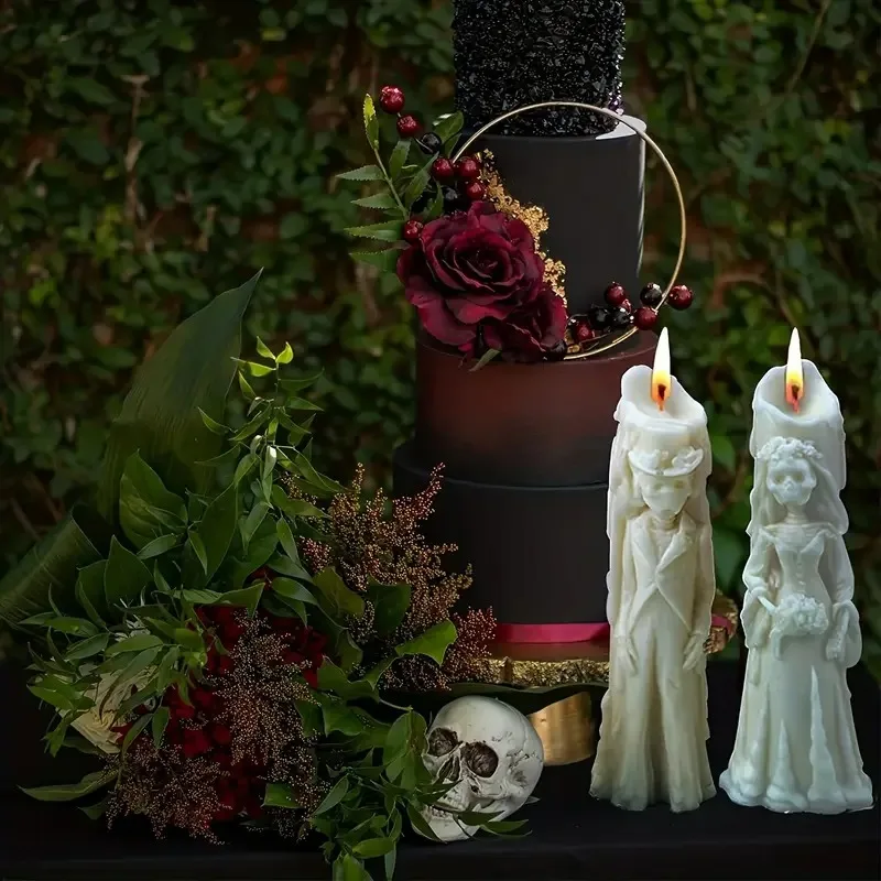 Silicone Ghost Bride Candle Mold for DIY Aromatherapy