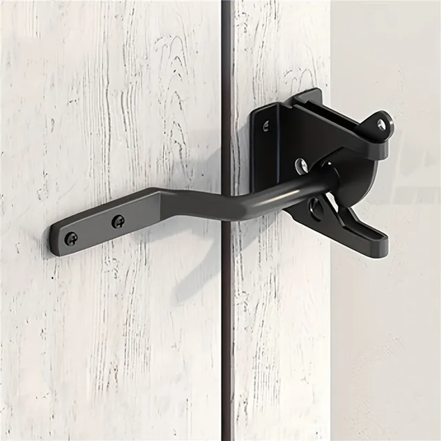 Seimneire Stainless Steel Barn Door Lock, Heavy Duty 4 Inch Gate Latch, Cabin Hooks And Eye Latch With Mounting Screws, Ideal For Window, Sliding Door, Bedroom, Bathroom (6 Pack