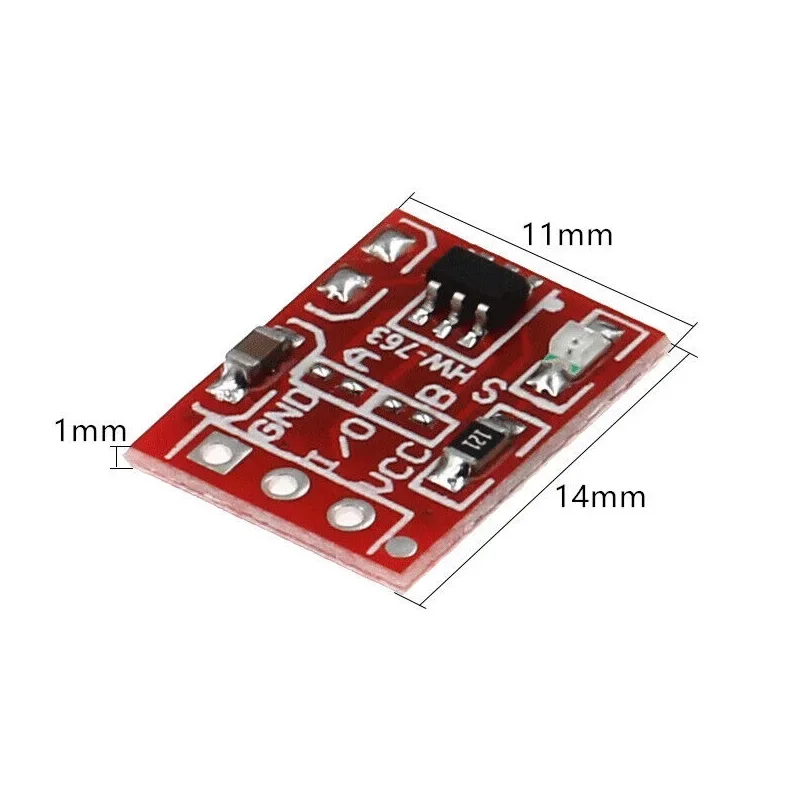 20/50/100PCS/LOT NEW TTP223 Touch Button Module Capacitor Type Single Channel Self Locking Touch Switch Sensor for Arduino touch switch sensor