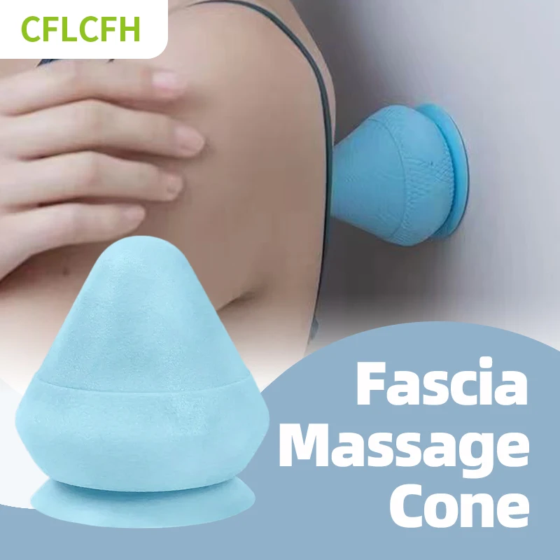 

Fascia Cone Wall-Mounted Suction Cup Wall Massager Multi-Function Arm Foot Back Muscle Trigger Point Relaxation Massage Tool