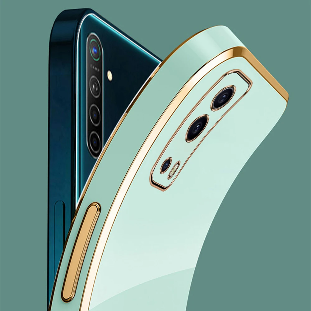 Vivo Y72 5G 케이스 럭셔리 스퀘어 도금 Vivo Y52 5G 전화 케이스 vivo Y75S Y72 Y52 충격 방지 실리콘 V2041 v2053 뒷면 커버