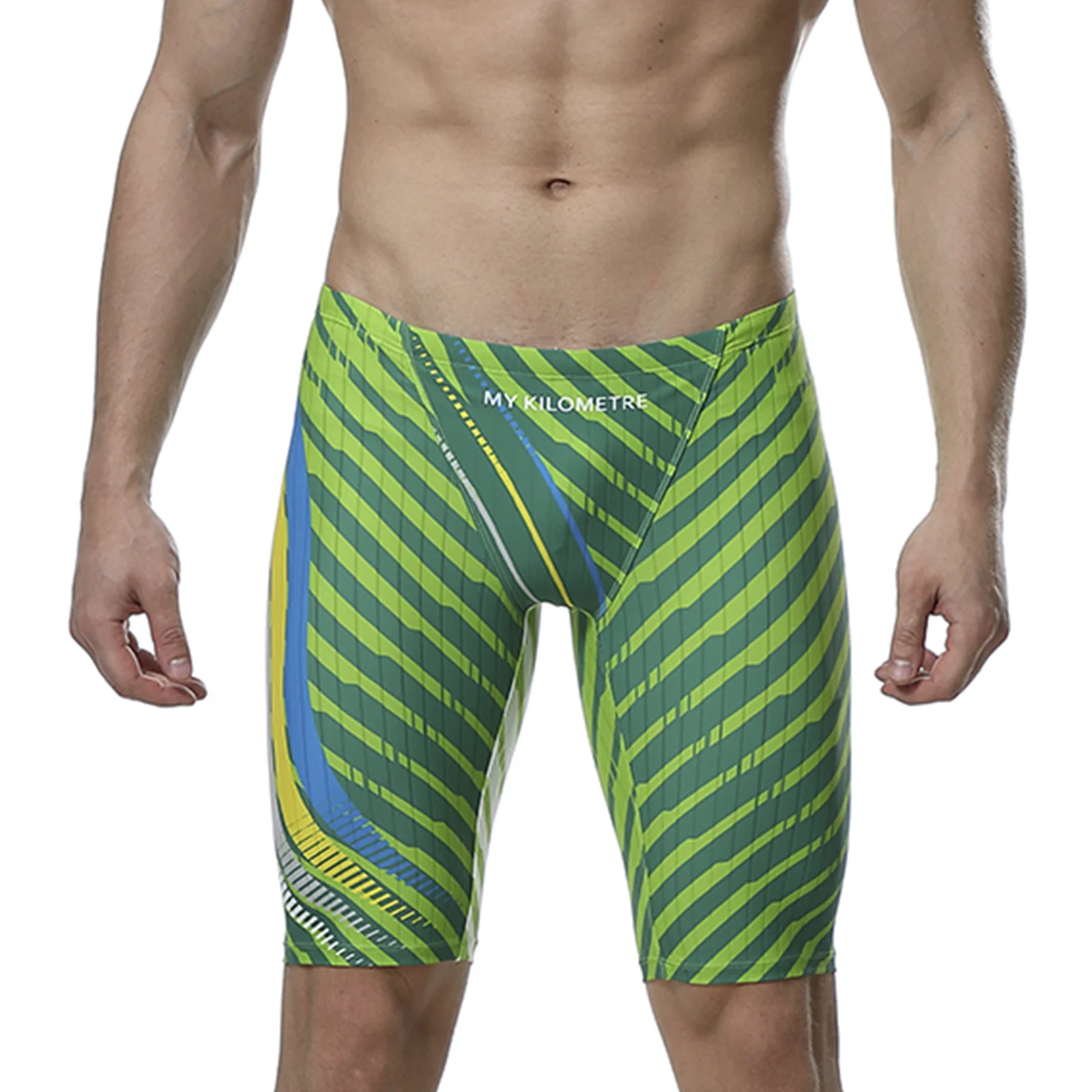Mens Swim Trunks Jammer Endurance Athletic Training Racing