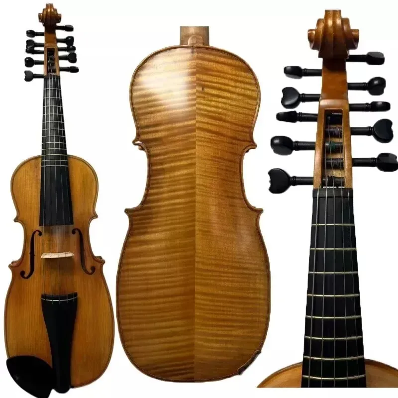 viola da Petto 5+5 strings 18",sweet and rich tone #10342