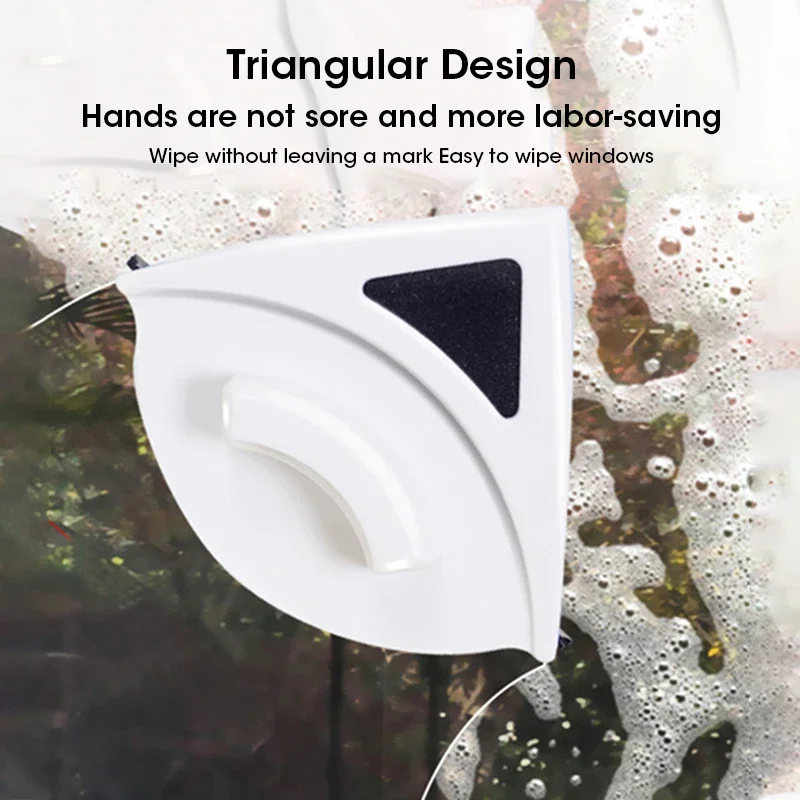 Magnetic Window Cleaner Household Office Special Glass Window Cleaning Tool Automatic Water Discharge Double-layer Wiper