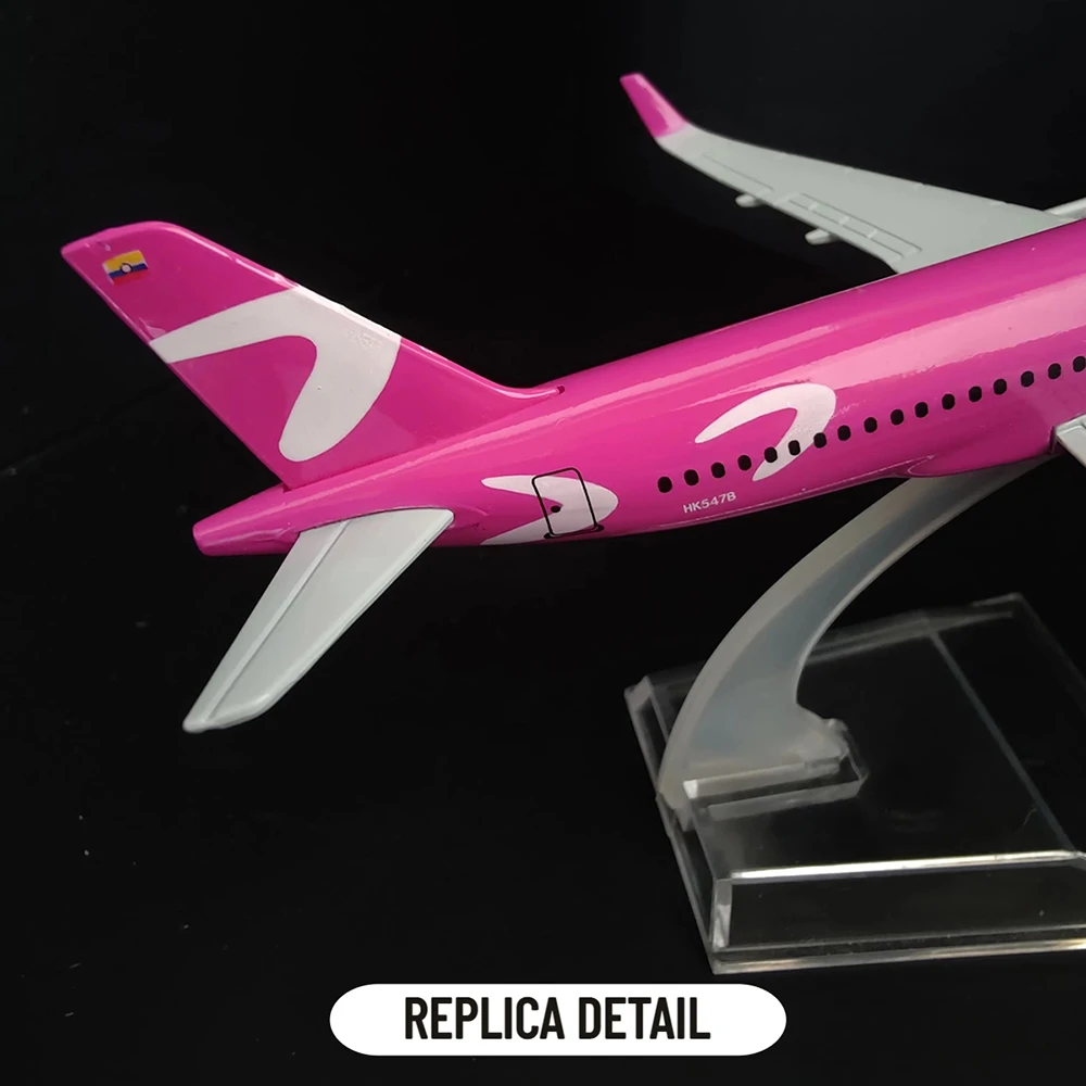 1:400 Scale Metal Aviation Replica Viva Air Aircraft Model Diecast Airplane Miniature Xmas Kids Room Decor Gift Toys for Boys 5