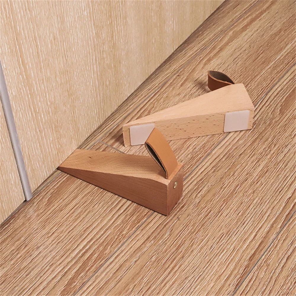 Butée De Porte En Bois Massif - Cale-porte Décorative, Antidérapante, Pour Protéger Bébé Et Portes !