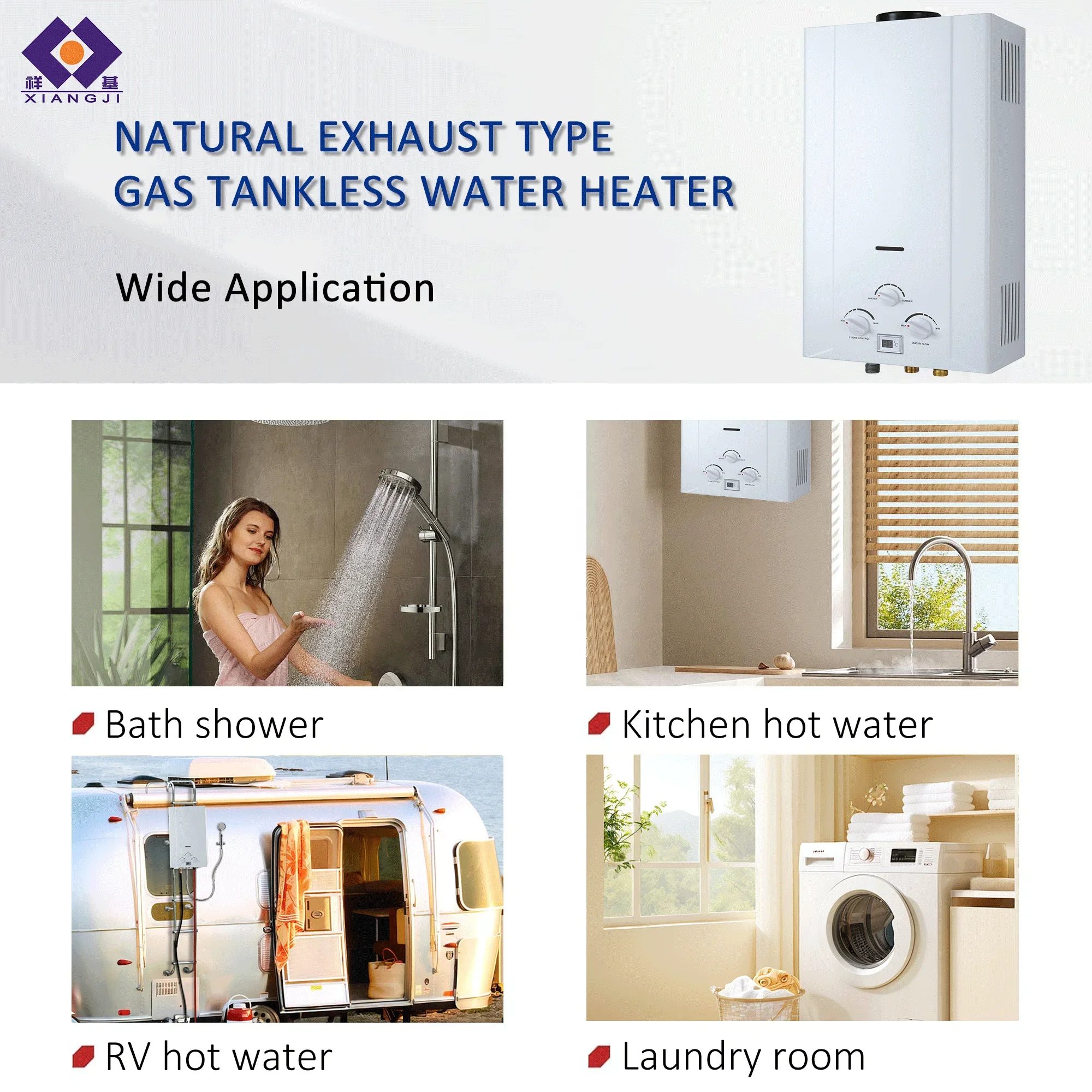 Home Appliance Instant Hot Water Heater Tankless Propane Outdoor Gas Water Heater Boiler Camping