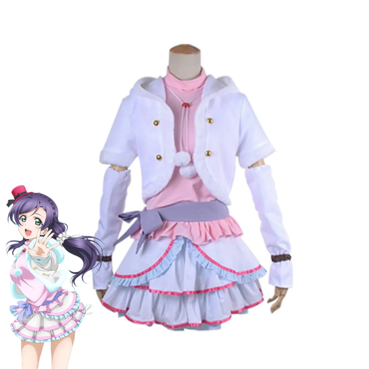 Love Live Kotori Minami Snow Halation Winter Dress Cosplay Costume