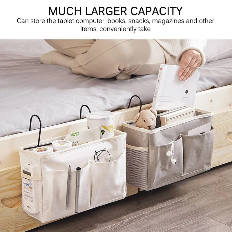 

Baby Bed Side Pouch Nappy Holder Bag Hanging Caddy Bedside Toy Pockets Crib Storage Organizer Bedside Storage Infant Accessories