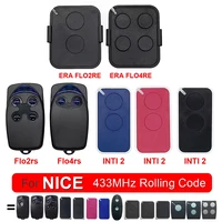 NICE Flor-s FLORS FLO2RS FLO4RS FLORE FLO2RE FLO4RE ERA INTI 2 INTI2 Garage Door Remote Control 433 MHz 433.92MHz Rolling Code 1