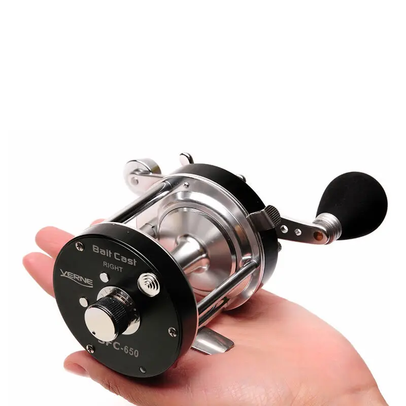 

Micrometer Drum Three-Axis Metal Micrometer Drum 500R Sea Fishing Black Lure Fishing Wheel