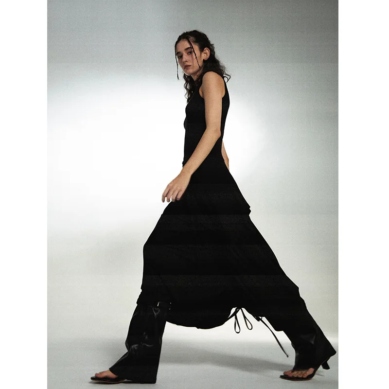 

Irregular layered cropping dress women fashion design 2024 new summer Streetwear streetwear vestidos de fiesta