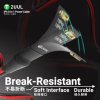 كابل باور سبلاي 2UUL PW01 8-in-1 لتشغيل الآيفون من 8 إلى 16 Pro Max 2