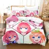 The Quintessential Quintuplets Bedding Set Single Twin Full Queen King Size Bed Set Aldult Kid Bedroom Duvetcover Sets 3D Anime 1