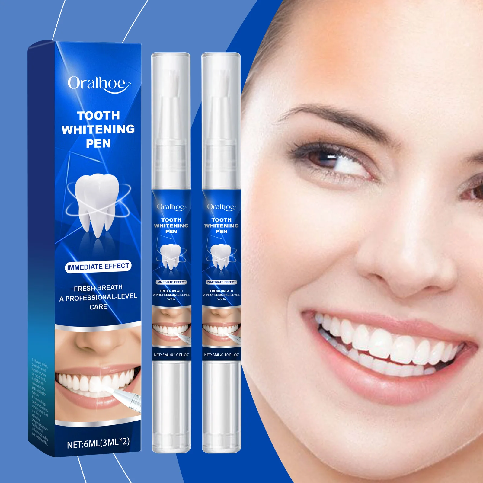 Teeth Whitening Gel Pen Dental Whitener Remove Stains Reduce Yellowing Teeth Gums Treatment Fresh Breath Tooth Brightening Serum