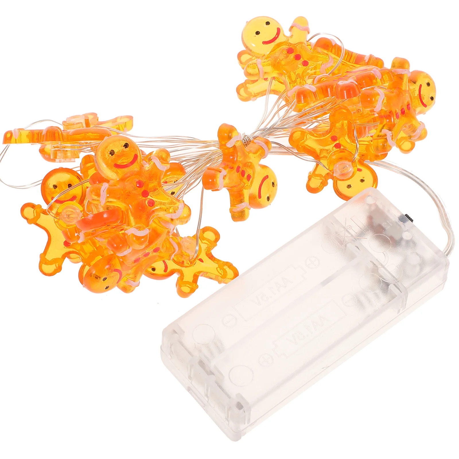 

1PC Decorative Xmas Gingerbread Man Light String LED Kids Room Colored Lamp Decor