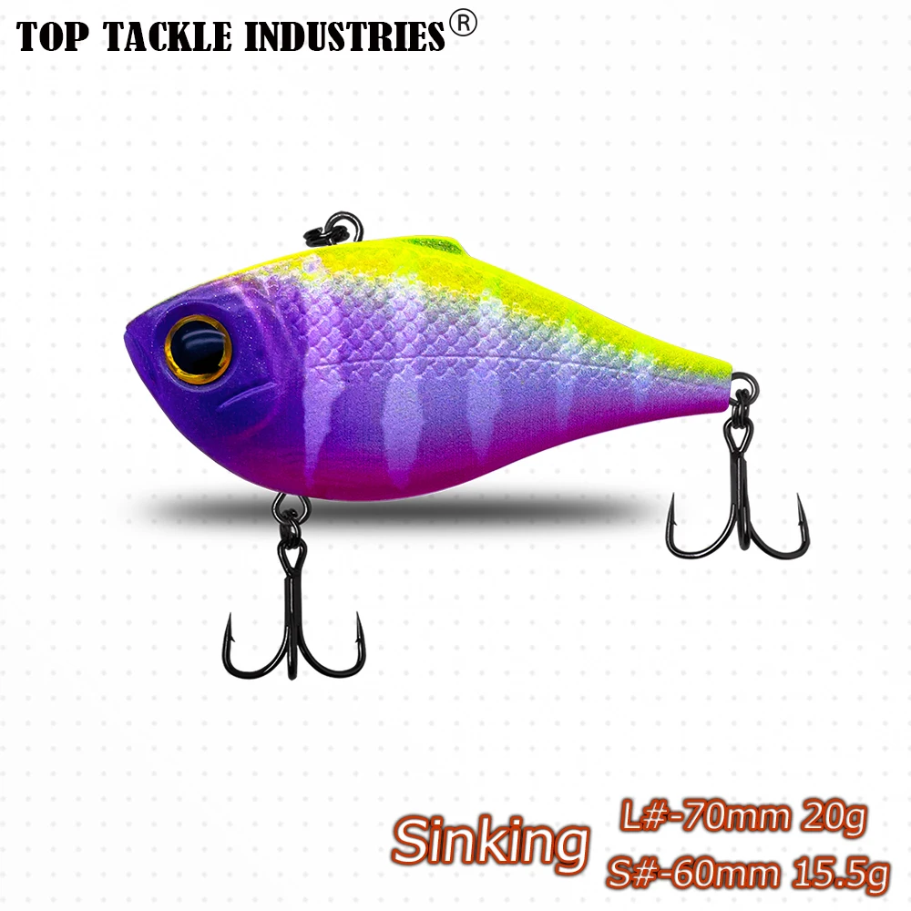 

Outdoors Spring and Summer Season New Colors 1Pcs ABS Plastics VIB Vibration Bait Fishing Lures 14.5g 6cm /20g 7cm Hard Tackle