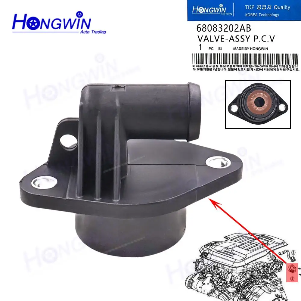 68083202ac Pcv Valve PCV VALVE OEM 68083202AC Fit For Dodge Charger CHALLENGR Journey 3.6L 2013-2019 EUR 26,06 Mopar 68083202ac Parts