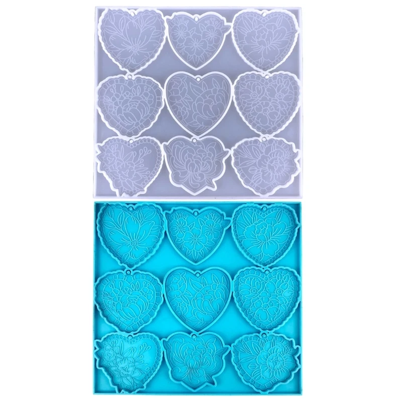 

Heart Silicone Resin Mold,Heart Epoxy Resin Casting Mold for DIY Craft Pendant Jewelry Making Keychain Silicone Mold